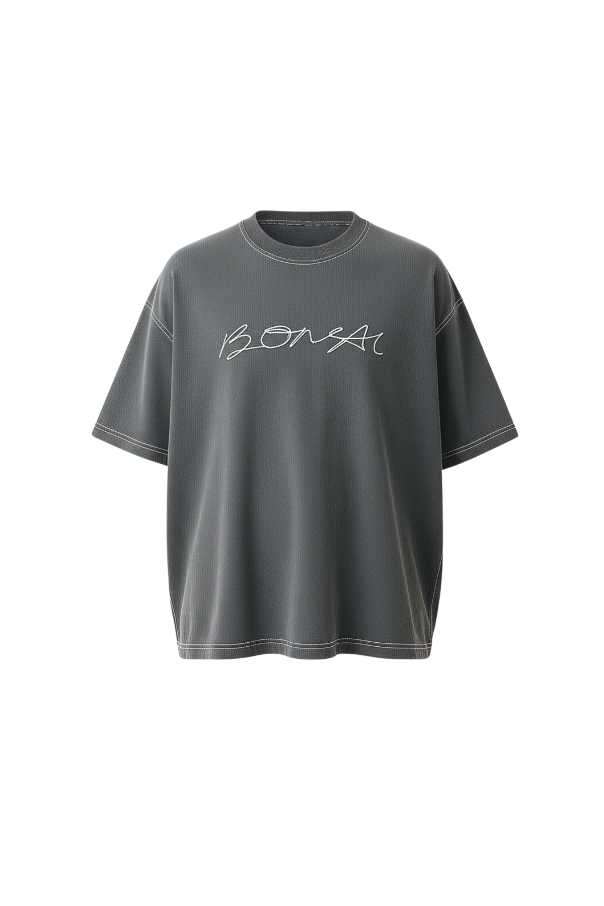 BONSAI T-Shirt grigio asfalto
